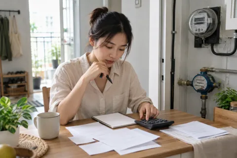 Người thuê tính chi phí điện nước và sinh hoạt trong căn hộ